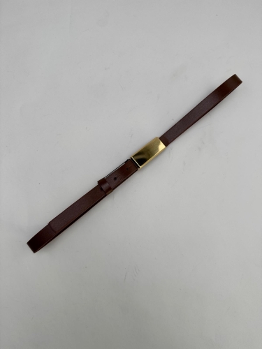 AKS-17098 Taba Dikdörtgen Gold Tokalı Suni Deri Kemer - 2