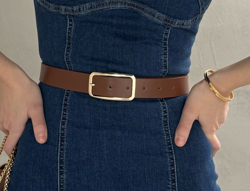 AKS-17097 Taba Gold Tokalı Suni Deri Kemer - 1