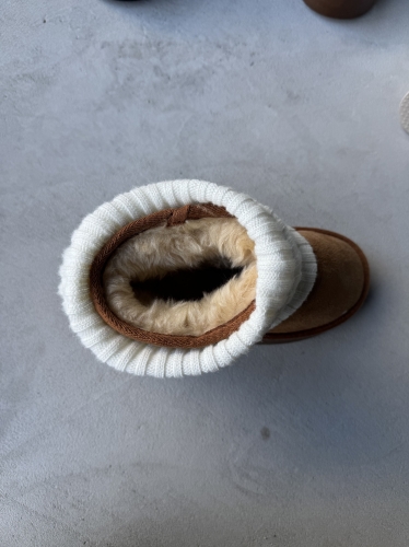 AYK-1013 Siyah Tozluk Detaylı Yüksek Taban İçi Kürklü Bot - 3