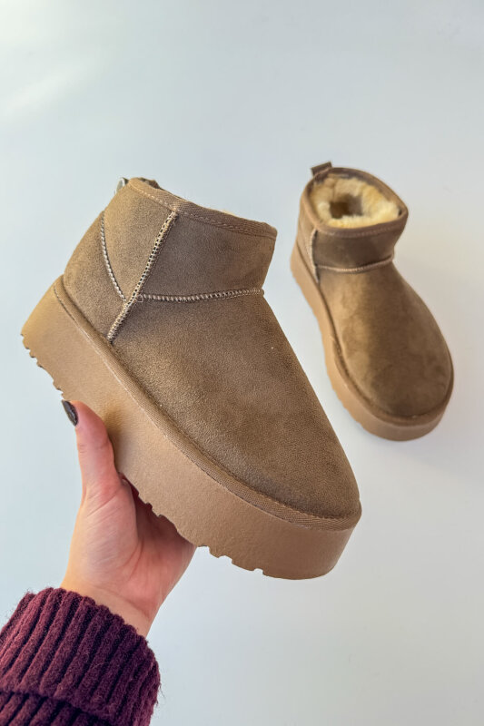 AYK-1022 Vizon İçi Kürklü Orta Boy Kışlık Bot - 3