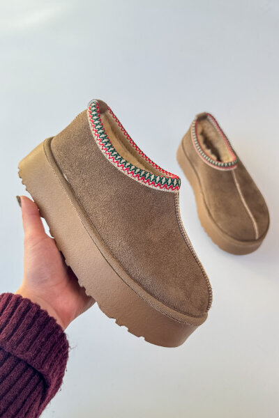 AYK-1023 Vizon İçi Kürklü Bilek Boy Bot - Cappmoda