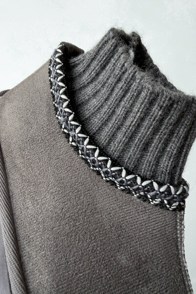 AYK-1024 Füme Örgü Bilek Detaylı İçi Kürklü Bot - Cappmoda (1)