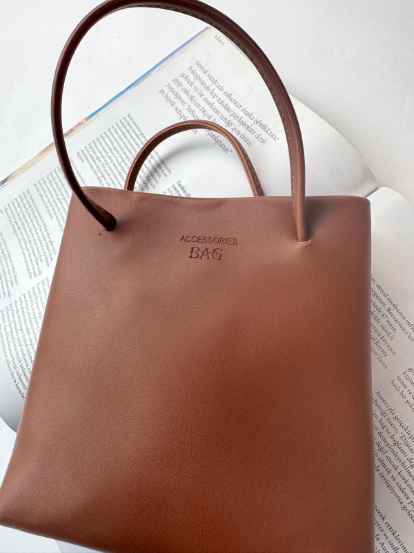 ÇNT-3030 Taba Kısa Askılı Fermuarlı Suni Deri Crossbody Omuz Çantası - 2