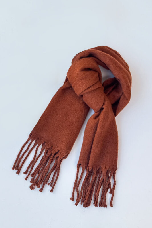 SET2033 Taba Orta Boy Bot - Fularlı Çanta - Şal Üçlü Set - 4