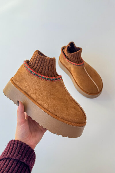 SET2035 Taba Örgü Bilek - Orta Boy İkili Bot Seti - 3