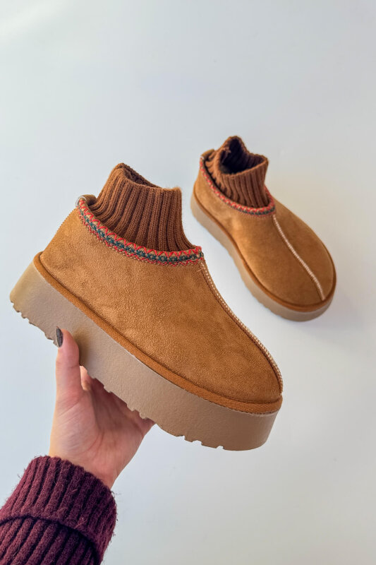 SET2035 Taba Örgü Bilek - Orta Boy İkili Bot Seti - 3