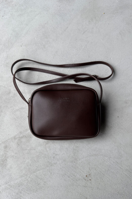 SET2036 Acı Kahve Orta Boy Bot - Deri Şapka - Çanta - Gözlük Dörtlü Set - 5