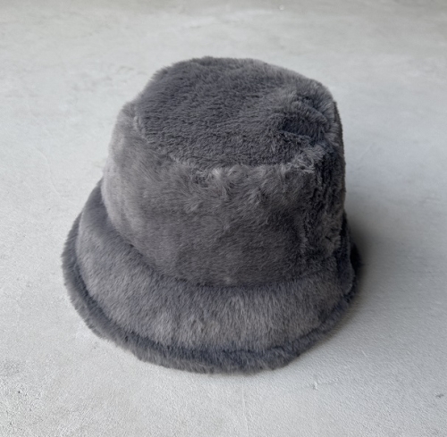 ŞPK-2003 Füme Peluş Kumaş Bucket Şapka - Cappmoda