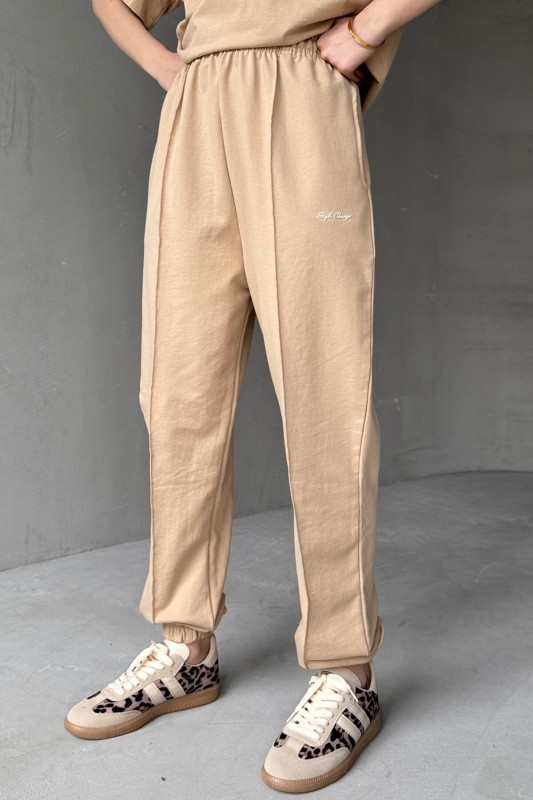 TKM-0051 Vizon Style Change Yazılı Tişört Paça Lastikli Pantolon İkili Takım - 3