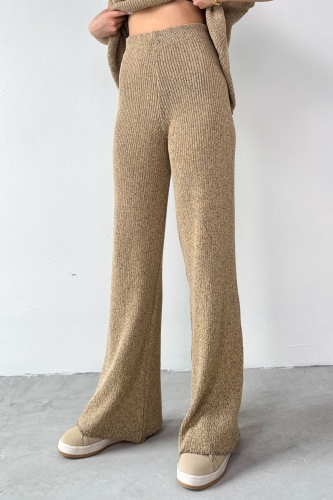 TKM-13269 Vizon Triko Bluz Salaş Pantolon İkili Takım - 3