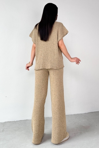 TKM-13269 Vizon Triko Bluz Salaş Pantolon İkili Takım - 7
